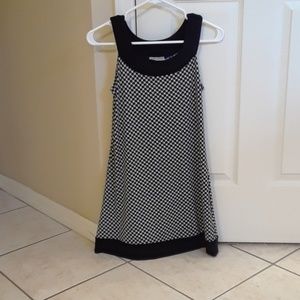 Body Central houndstooth dress with black trim